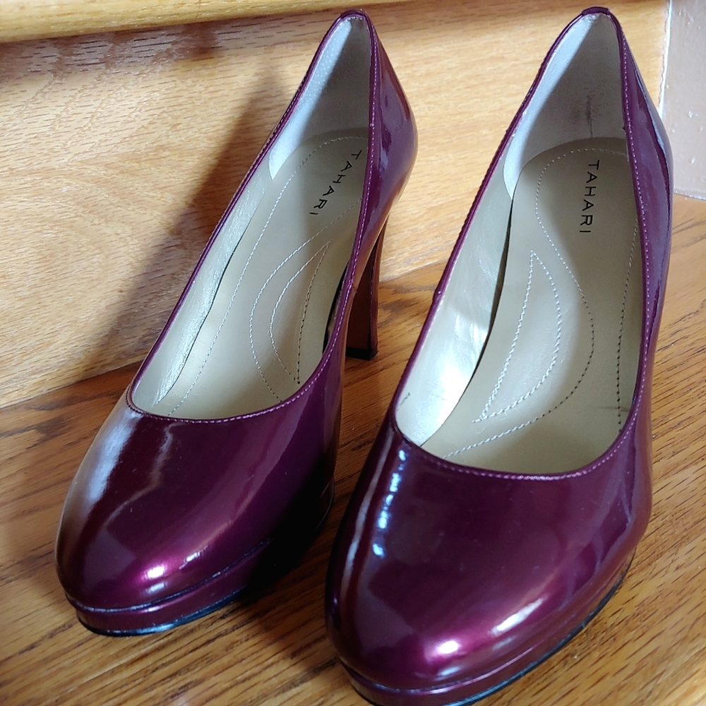 Tahari Wine High Heel Pumps